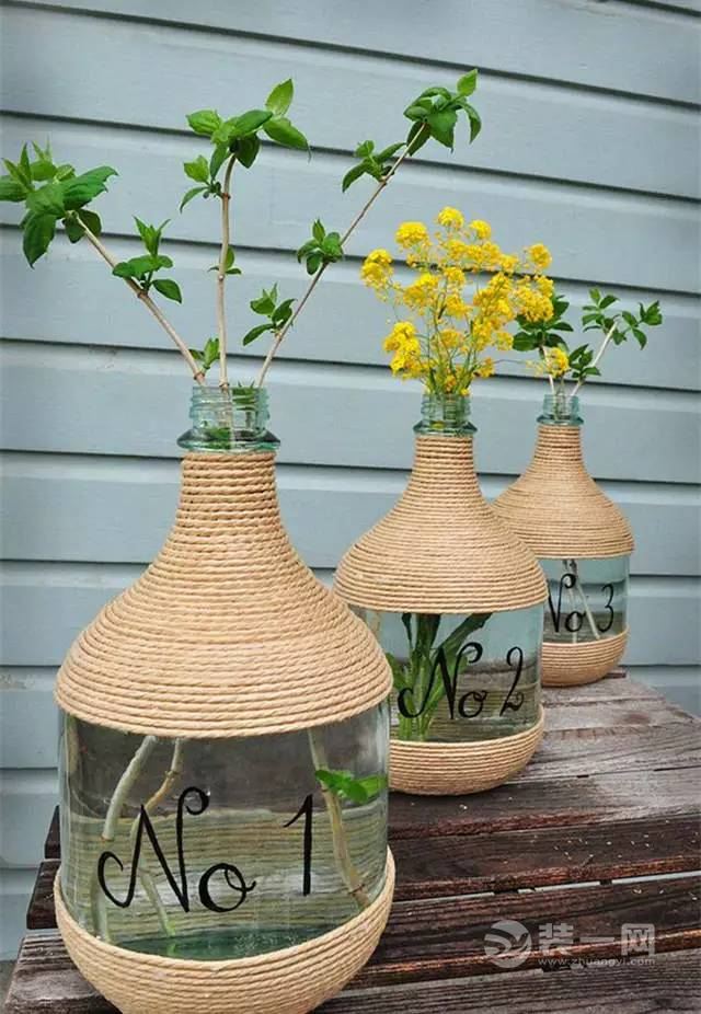 空酒瓶创意装饰花瓶